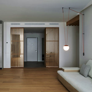 Lámpara configurable "Axia 4" - KIT lámpara bola 12W + cinta textil eléctrica + accesorios - Barcelona Led-Decoración
