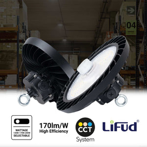 Campana LED UFO industrial 200W - CCT - Con sensor de movimiento - 170lm/W - Driver LIFUD - IP65 - 5 años garantía (1)