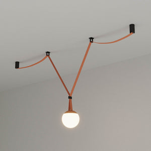 Lámpara configurable "Axia 3" - KIT lámpara bola 12W + cinta textil eléctrica + accesorios (3)