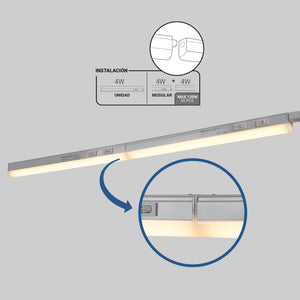 Regleta LED bajo mueble T5 - 4W - CCT - 30 cm - Opal (21)