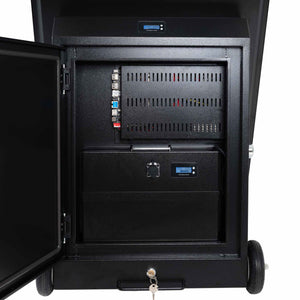 Display publicitario portátil 43'' exterior - LCD full HD - Con ruedas y batería (8)