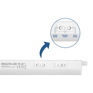Regleta LED bajo mueble T5 - 4W - CCT - 30 cm - Opal (24)