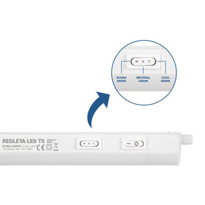 Regleta LED bajo mueble T5 - 8W - CCT - 60 cm - Opal (22)