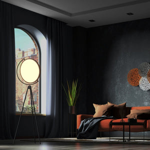 Lámpara de pie LED diseño "Eyes" - 26W - Luz cálida - Barcelona Led-Iluminación