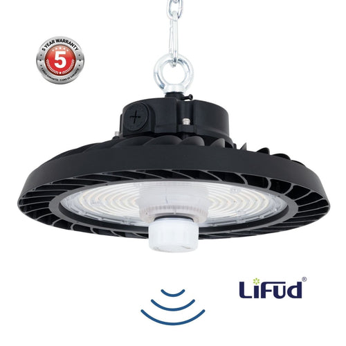 Industrial LED UFO High Bay - 200W - CCT - With motion sensor - 170lm/W - LIFUD Driver - IP65 - 5 years warranty