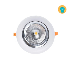 Downlight LED especial para cosmética, moda y retail - 40W - Driver Philips - Corte Ø210 mm - Barcelona Led-