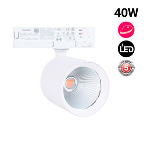 Proyector LED para carril trifásico 40W - Carnicerías - Driver Philips Xitanium