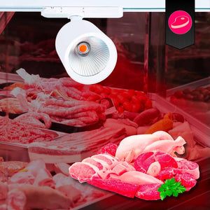 Proyector LED para carril trifásico 40W - Carnicerías - Driver Philips Xitanium - Barcelona Led-