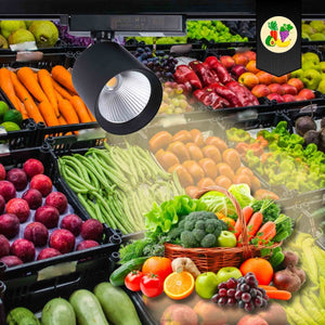 Proyector LED para carril monofásico 40W - Fruterías y verdulerías - Barcelona Led-