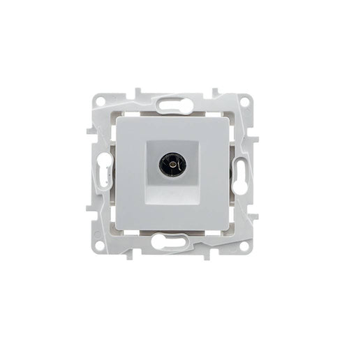 Recessed TV-R antenna socket and trim frame
