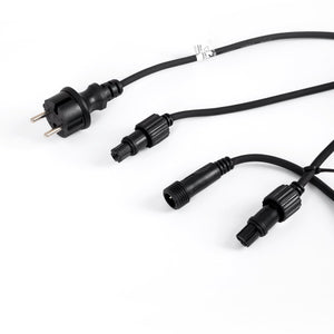 Kit guirnalda luces exterior 11,5 metros + 10 bombillas LED G45/E27 filamento 4W - 2200K - IP44 (13)