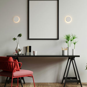 Aplique de pared escayola "Lune" - 2,5W - Luz cálida (1)