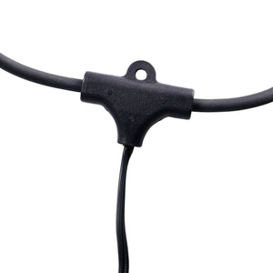 Kit guirnalda luces exterior 11,5 metros + 10 bombillas LED G45/E27 filamento 4W - 2200K - IP44 (15)