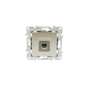 Toma de teléfono roseta empotrable RJ11 con marco embellecedor (2)