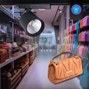 Proyector LED para carril monofásico 40W - Moda y retail - Barcelona Led-