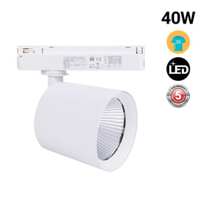 Proyector LED para carril monofásico 40W - Moda y retail - Barcelona Led-