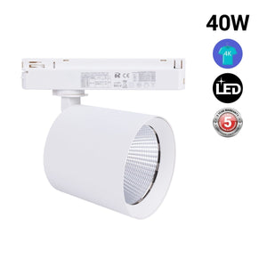 Proyector LED para carril monofásico 40W - Moda y retail - Barcelona Led-