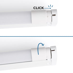 Kit regleta portatubos + tubo LED T8 - 18W - 120cm - Barcelona Led-