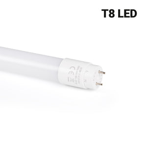 Kit regleta portatubos + tubo LED T8 - 24W - 150cm (10)
