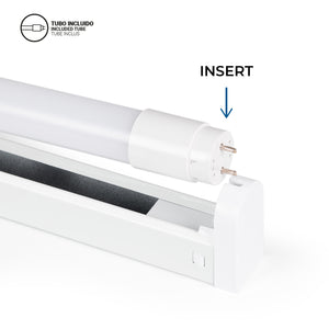 Kit regleta portatubos + tubo LED T8 - 24W - 150cm (11)