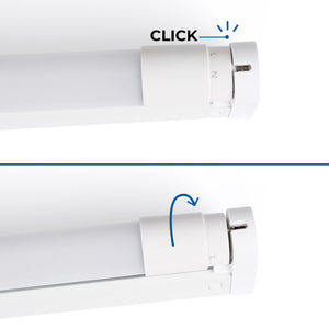 Kit regleta portatubos + tubo LED T8 - 24W - 150cm (12)