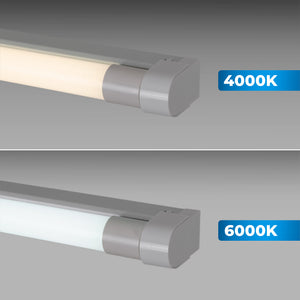 Kit regleta portatubos + tubo LED T8 - 24W - 150cm (15)