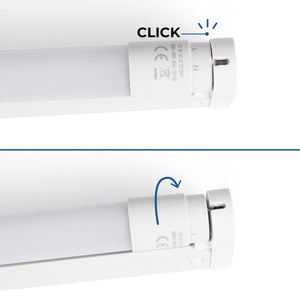 Kit regleta portatubos + tubo LED T8 - 9W - 60cm - Barcelona Led-