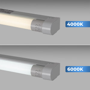 Kit regleta portatubos + tubo LED T8 - 9W - 60cm (1)