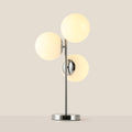 Triple crystal ball table lamp