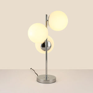 Lámpara de mesa bola cristal triple "ROM" - 3 x E27 - Ø 15cm - Barcelona Led-Decoración