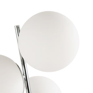 Lámpara de mesa bola cristal triple "ROM" - 3 x E27 - Ø 15cm (10)