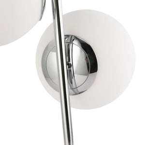 Lámpara de mesa bola cristal triple "ROM" - 3 x E27 - Ø 15cm (11)