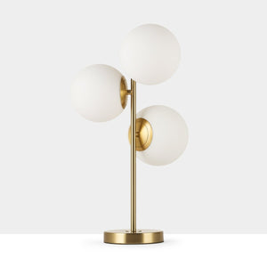 Lámpara de mesa bola cristal triple "ROM" - 3 x E27 - Ø 15cm - Barcelona Led-Decoración