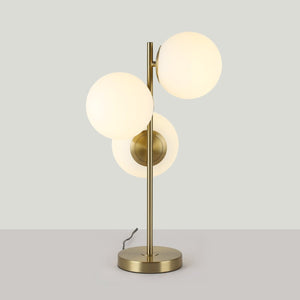 Lámpara de mesa bola cristal triple "ROM" - 3 x E27 - Ø 15cm - Barcelona Led-Decoración