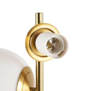 Lámpara de mesa bola cristal triple "ROM" - 3 x E27 - Ø 15cm (25)