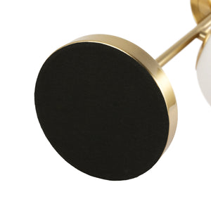 Lámpara de mesa bola cristal triple "ROM" - 3 x E27 - Ø 15cm (26)