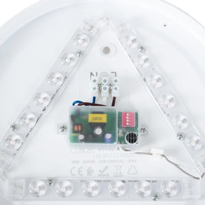 Plafón LED techo 18W - Sensor de sonido + sensor crepuscular - IP44 - Ø26 cm - Barcelona Led-