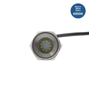Foco LED sumergible para embarcaciones 12-24V - 27W - Blanco frío - Empotrable en tapón de drenaje - Barcelona Led-