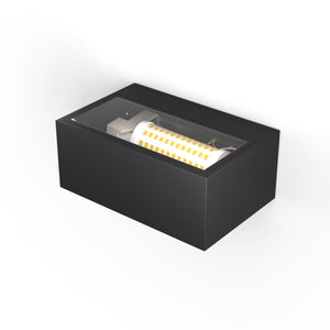 Aplique de pared exterior aluminio "Oriol" - IP44 - R7S (2)