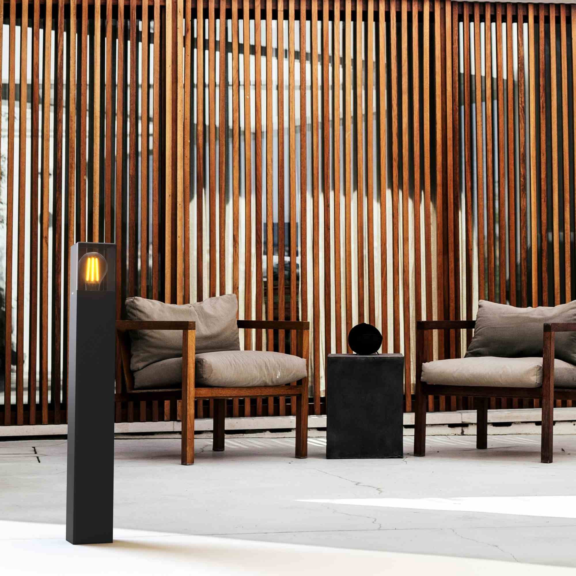 Farola exterior tipo bolardo "SILS" - 60 cm - 1 x E27 - IP44 (1)