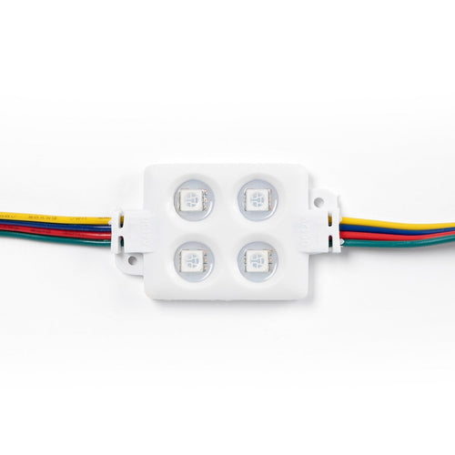Vierkante RGB LED-module voor signage - 0,96W - 12V DC - IP65 - 120°