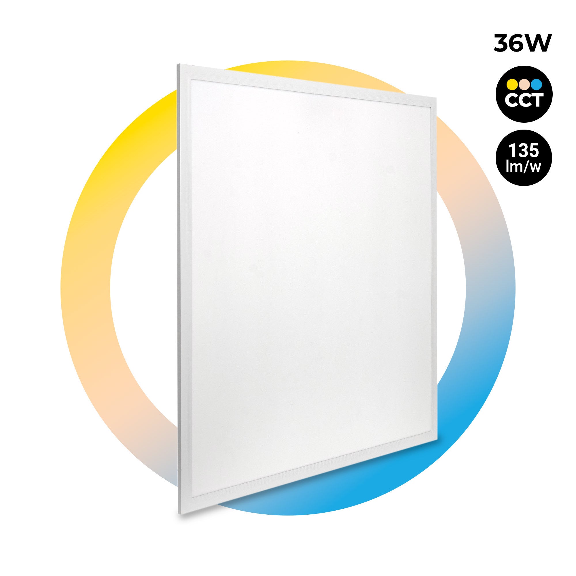 Panel LED de superficie CCT 36W - 60x60 cm - 135lm/W - IP20