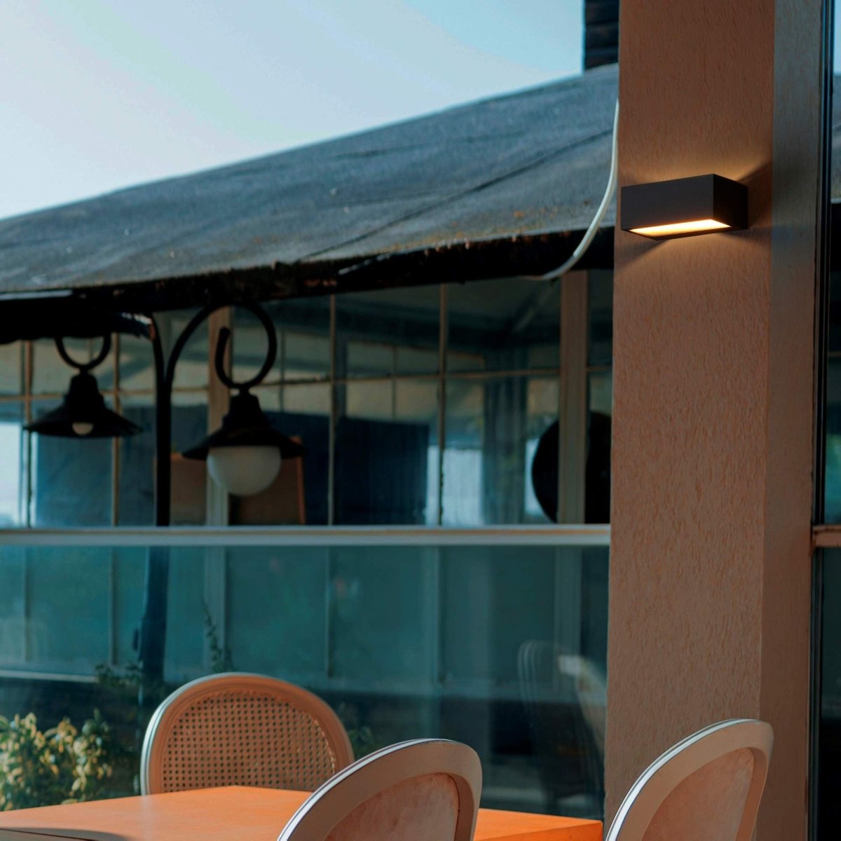 Aplique de pared exterior aluminio "Oriol" - IP44 - R7S - Barcelona Led-Decoración