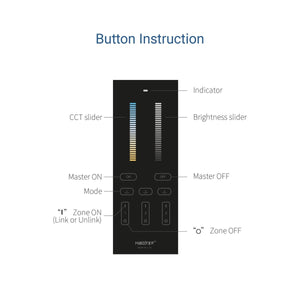 Mando a distancia RF vertical - CCT - 3 Zonas - RF 2.4Ghz - Mi Light - Barcelona Led-Control y regulación