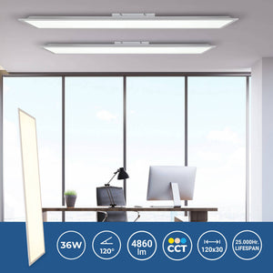 Panel LED de superficie CCT 36W - 120 x 30 cm - 135lm/W - IP20 (3)