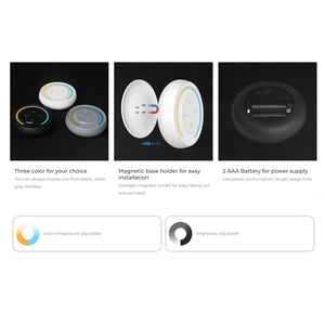 Mando a distancia mini RF - CCT - Base magnética - Mi Light - 2.4GHz (9)