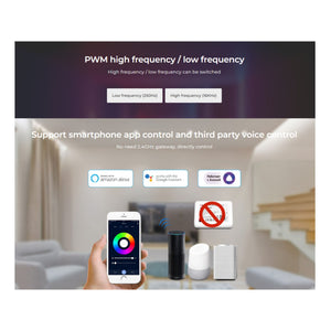 Controlador tira LED 3 en 1- RGB / RGBW / RGB+CCT - 12/24V DC - 2.4GHz+ WiFi - Mi Boxer - E3-WR (7)