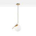 Crystal ball pendant light