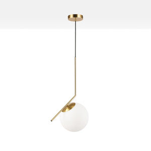 Lámpara colgante bola cristal "HERMI 220" - E27 - Ø 22cm (2)
