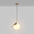 Crystal ball pendant light